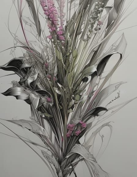 Glittering Bouquet of Lilies in Hyper-Realistic Detail