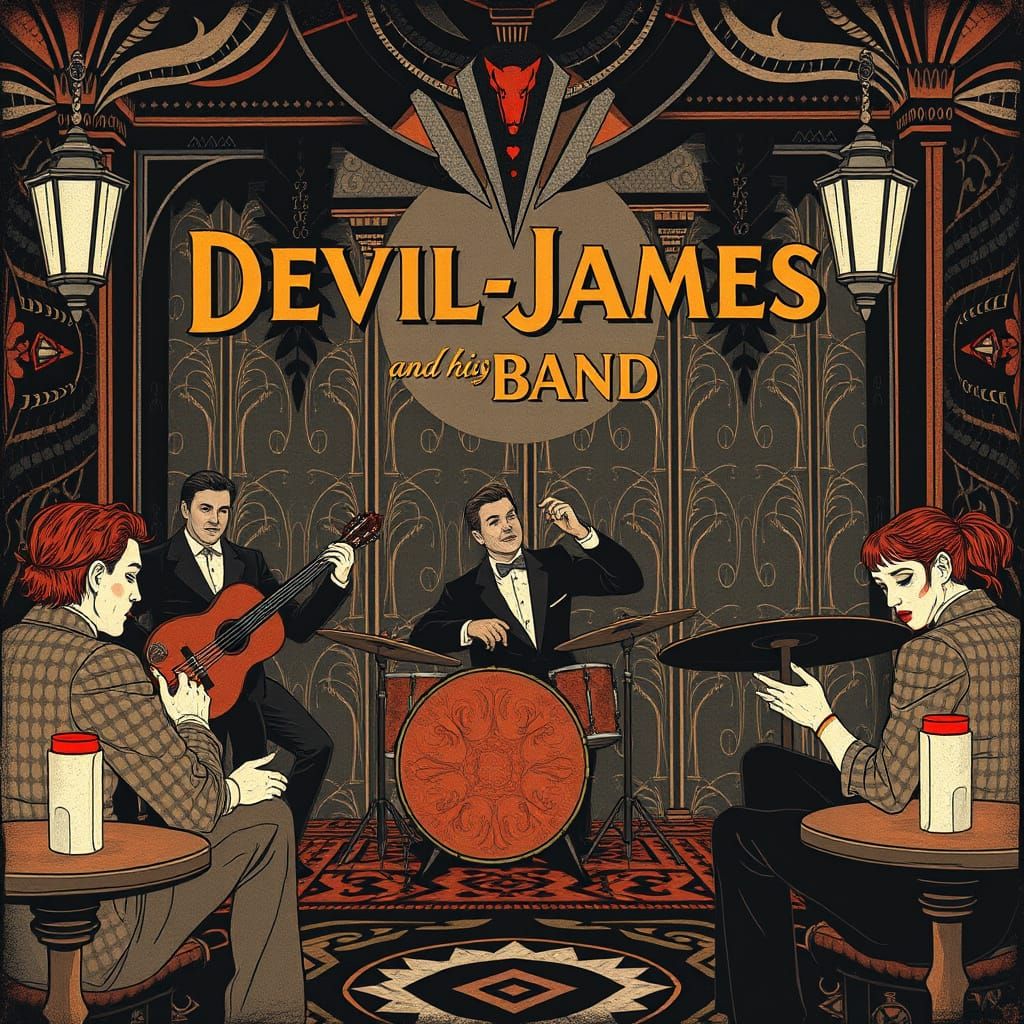 Devil Jazz Band in Art Deco Speakeasy