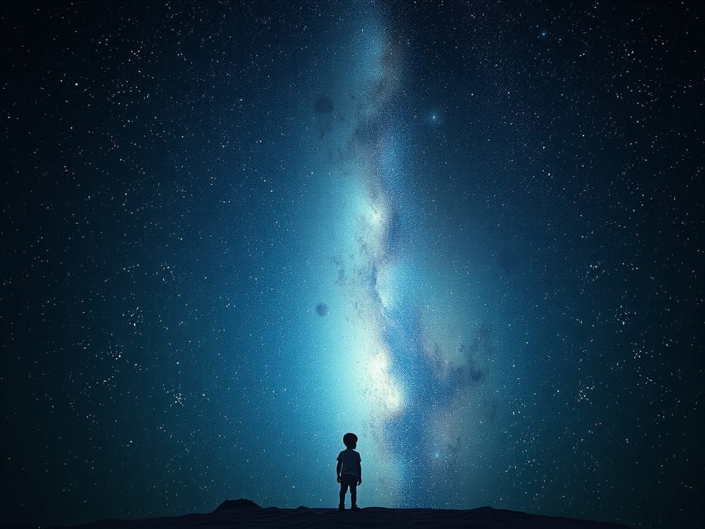 Ethereal Galaxy Youth in Cinematic Hyperrealism