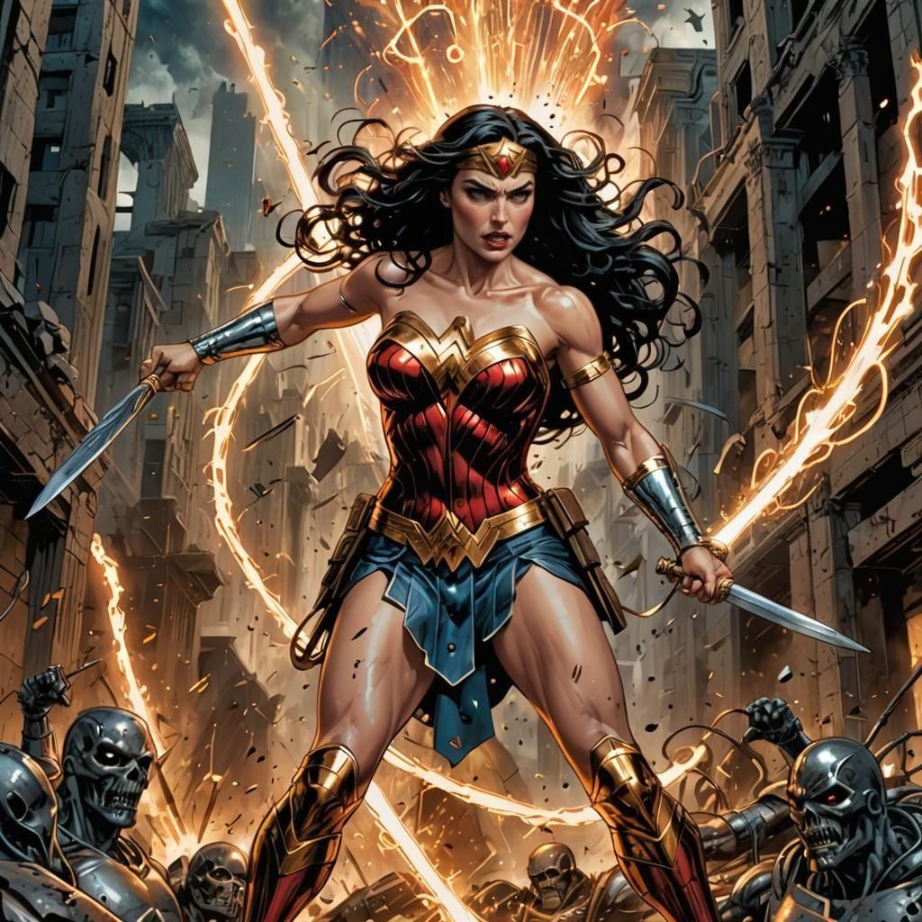 Wonder Woman Comic Book Art