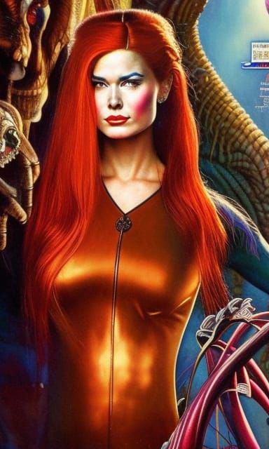 Mary Jane Watson in a Surreal Art Style