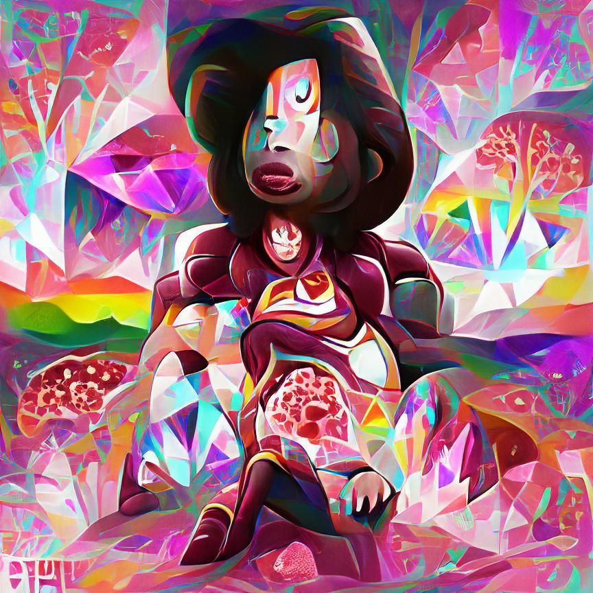 Psychedelic Garnet Art from Steven Universe