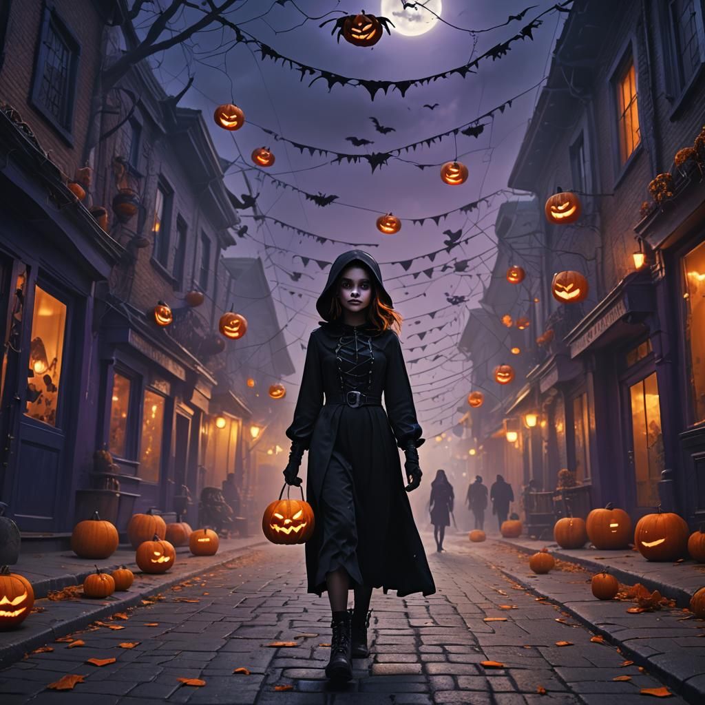 Halloween Night Digital Matte Painting