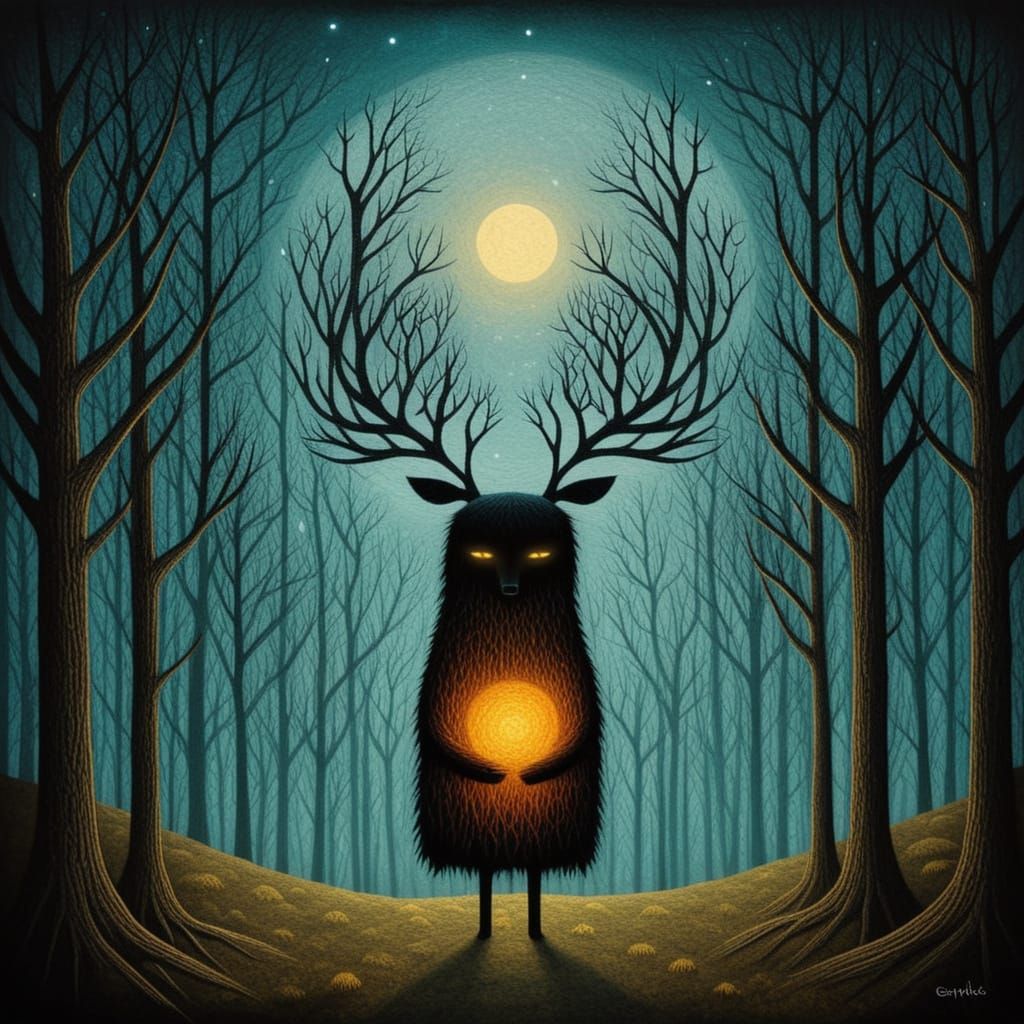 Dark Fantasy Landscape in Ominous Color Palette