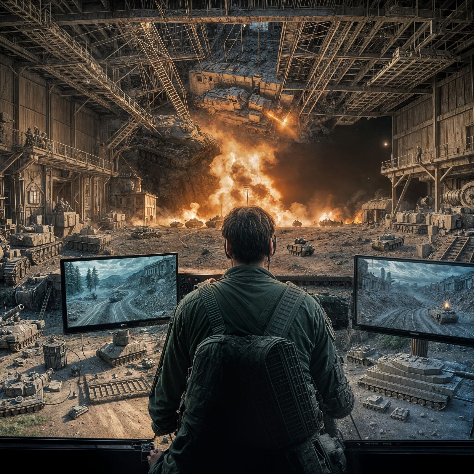 War Tank Artist Captures Cinematic Moments Amid Epic Battles