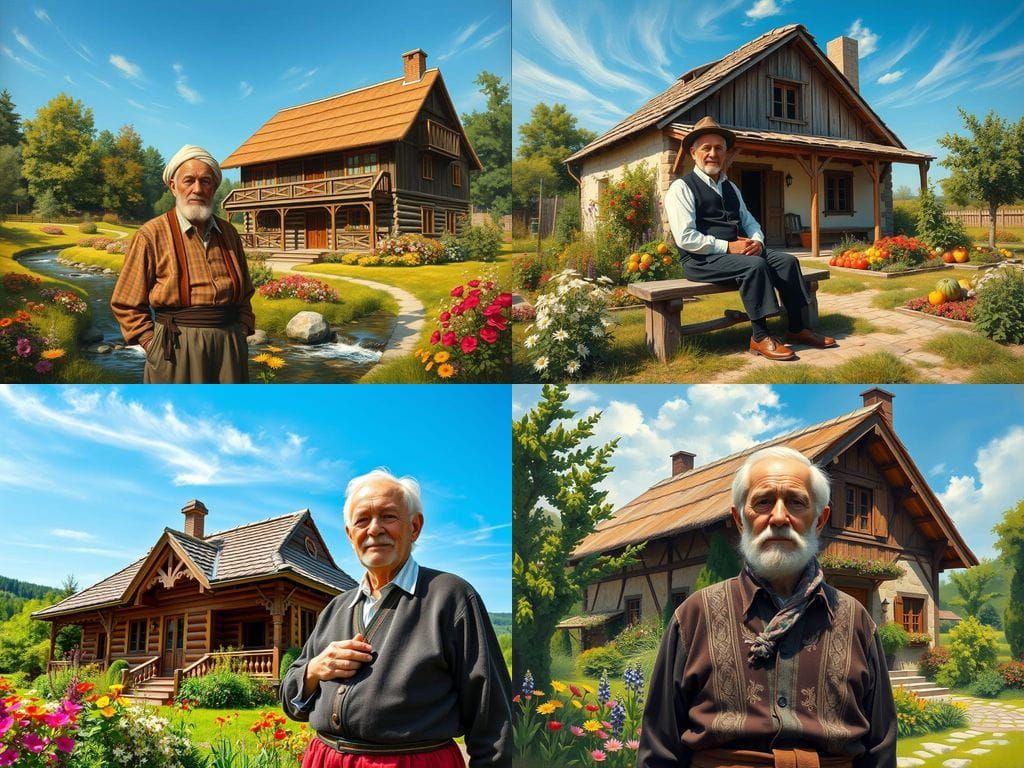 Traditional Romanian Village Life Celebrated in a Lush Lands...