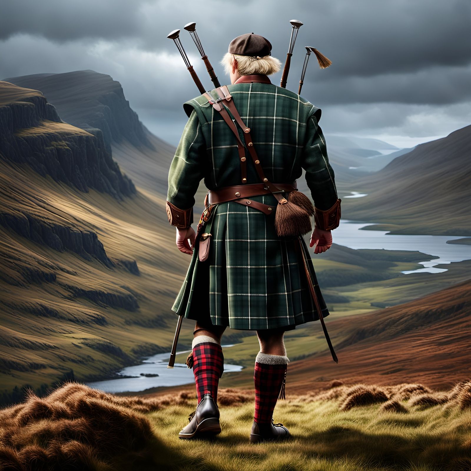 A Scottish highlander