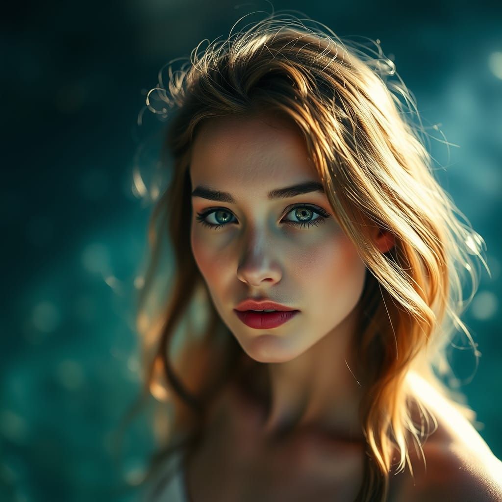 Dreamy Pisces Portrait in Ethereal Light