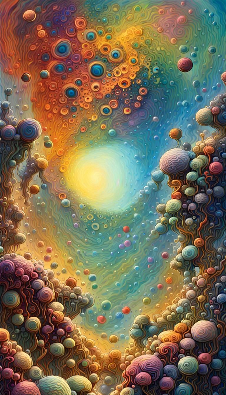 Prismatic Space: A Hyperrealistic Maximalist Digital Art