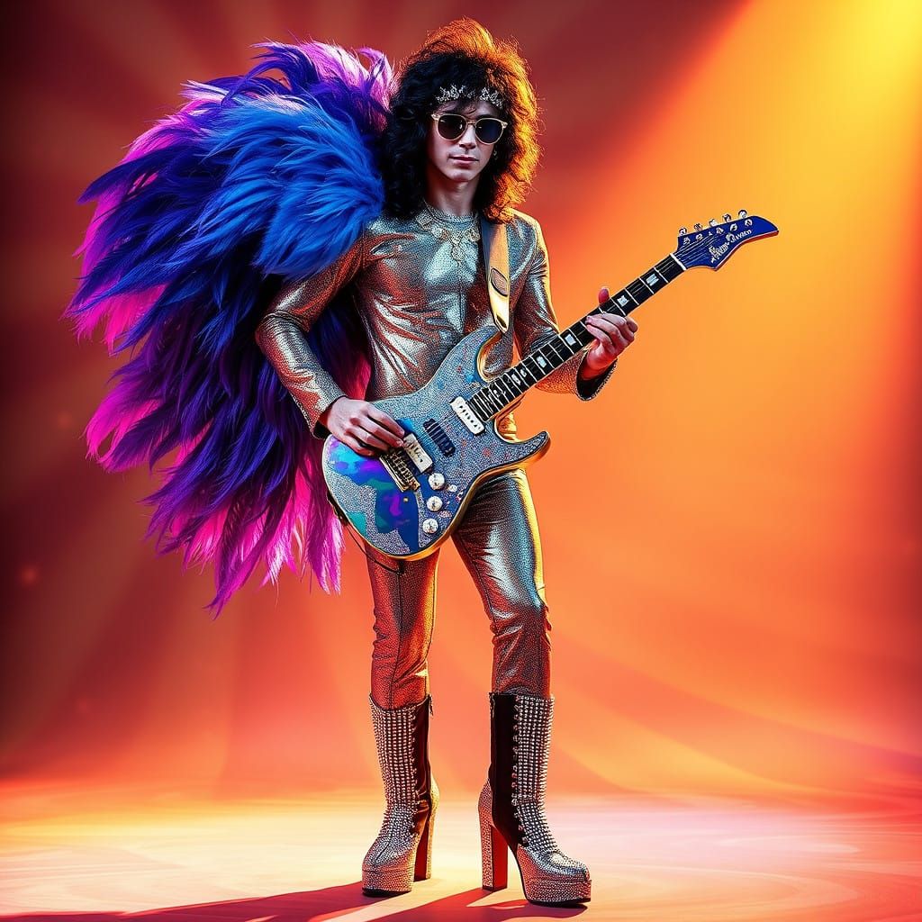 Marc Bolan in Cosmic Glam Suit