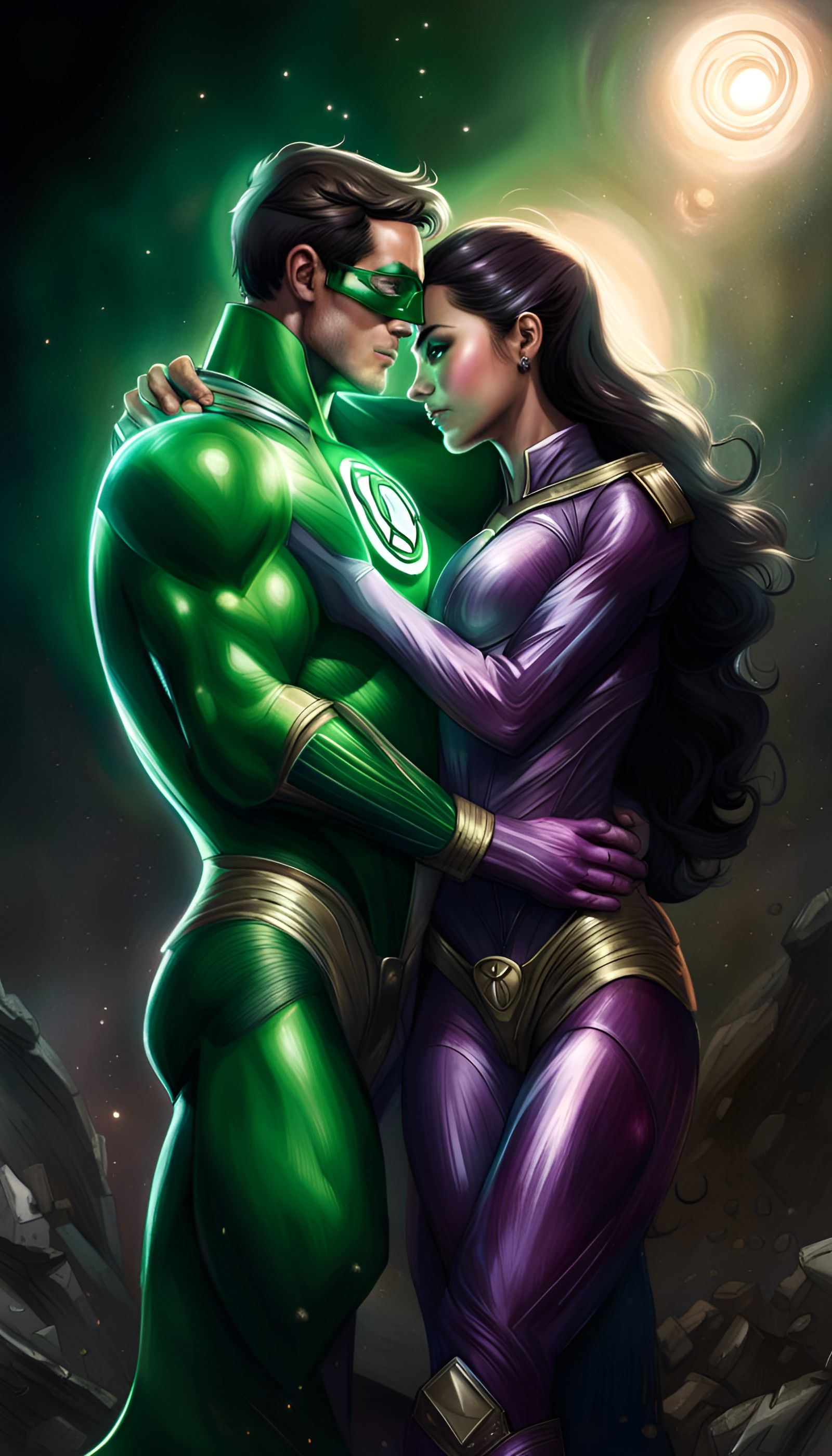 Green Lantern and Star Sapphire: Epic Embrace