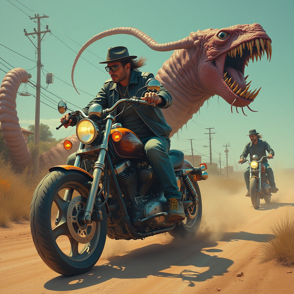 Horrorpunk Motorcycle Escape in Hells Playground