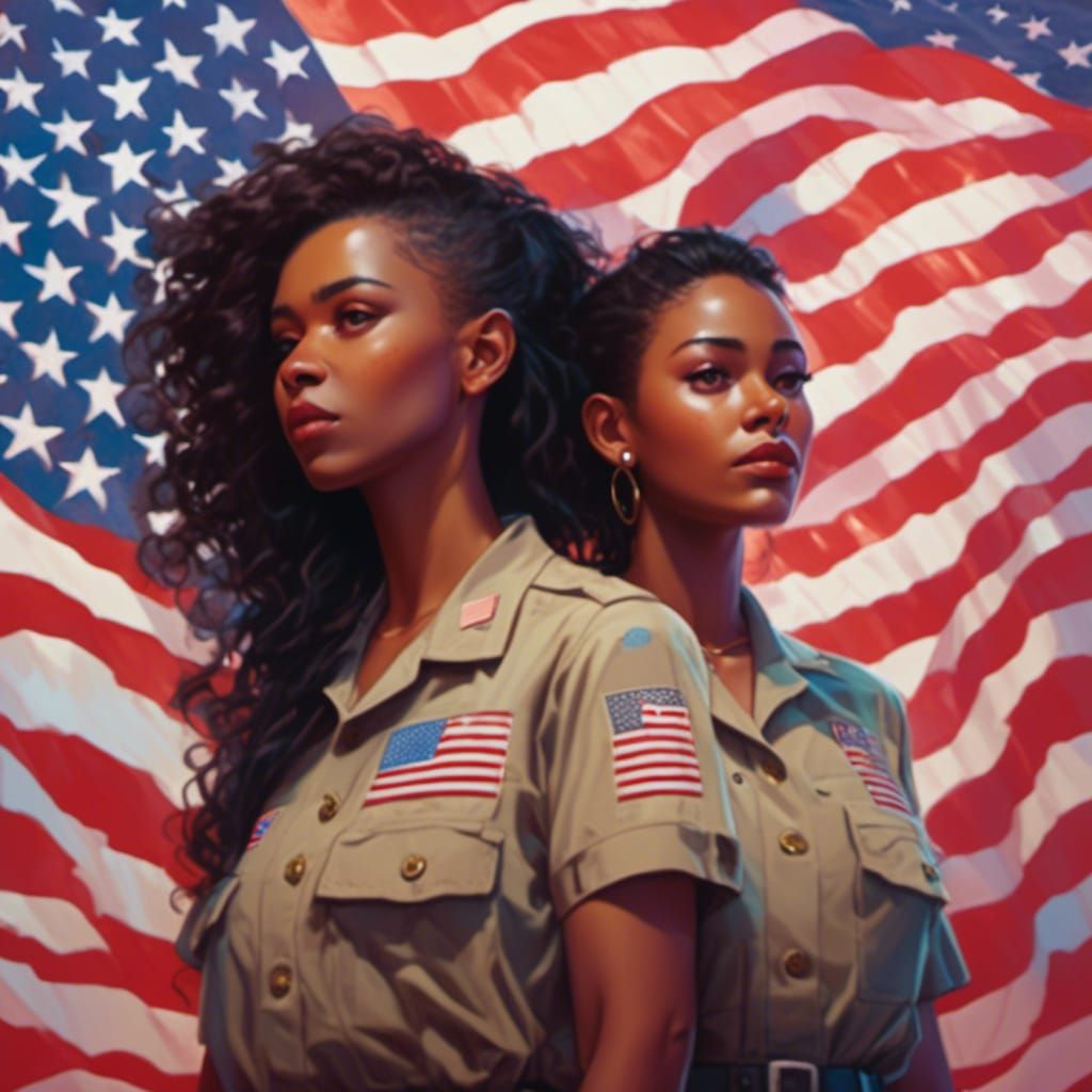 Black Female Veterans Honor America