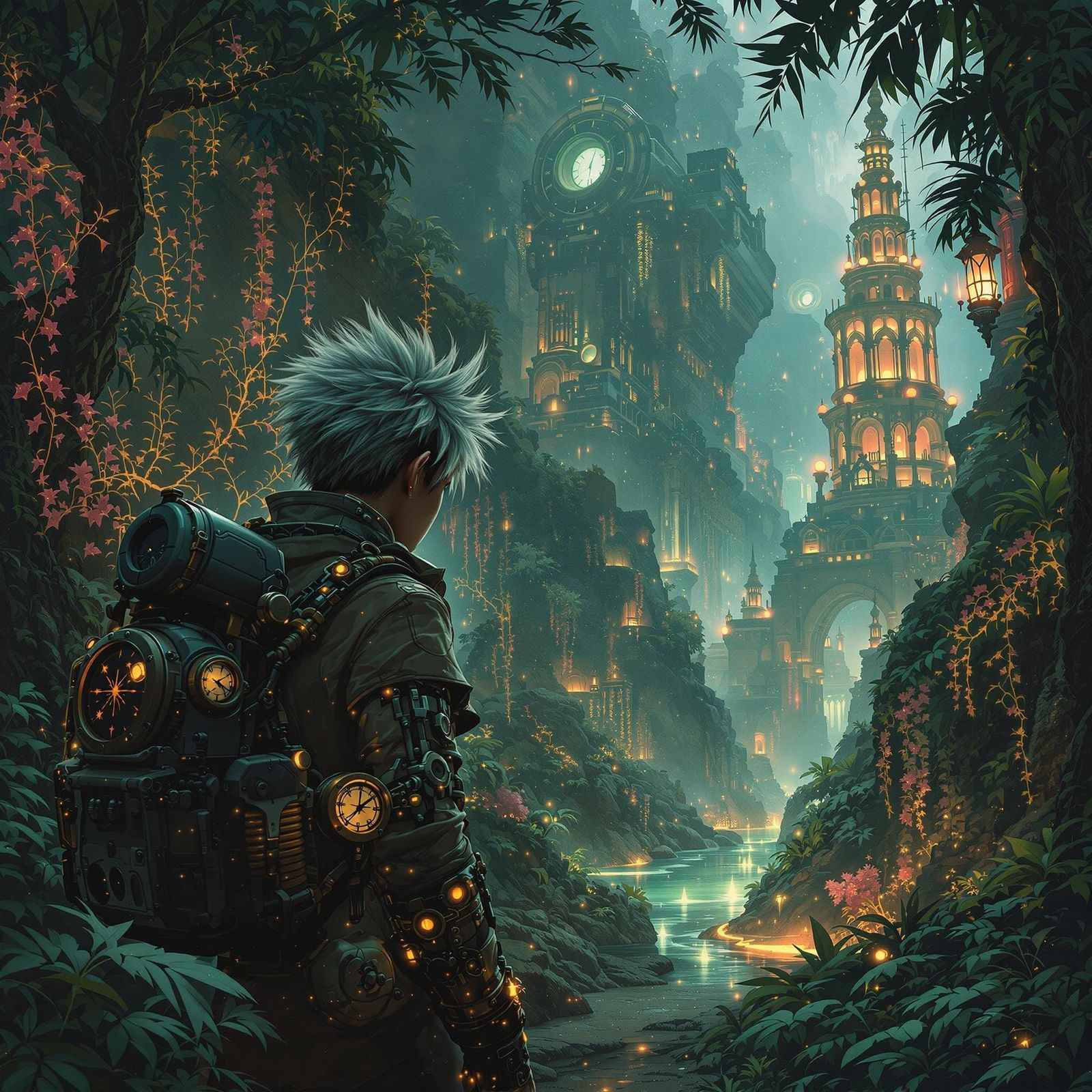 Dieselpunk Explorer Discovers Hidden City in Art Nouveau Sty...