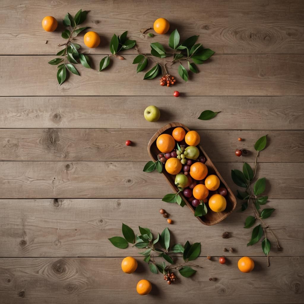 Minimalist Autumn Table Centerpiece Still Life