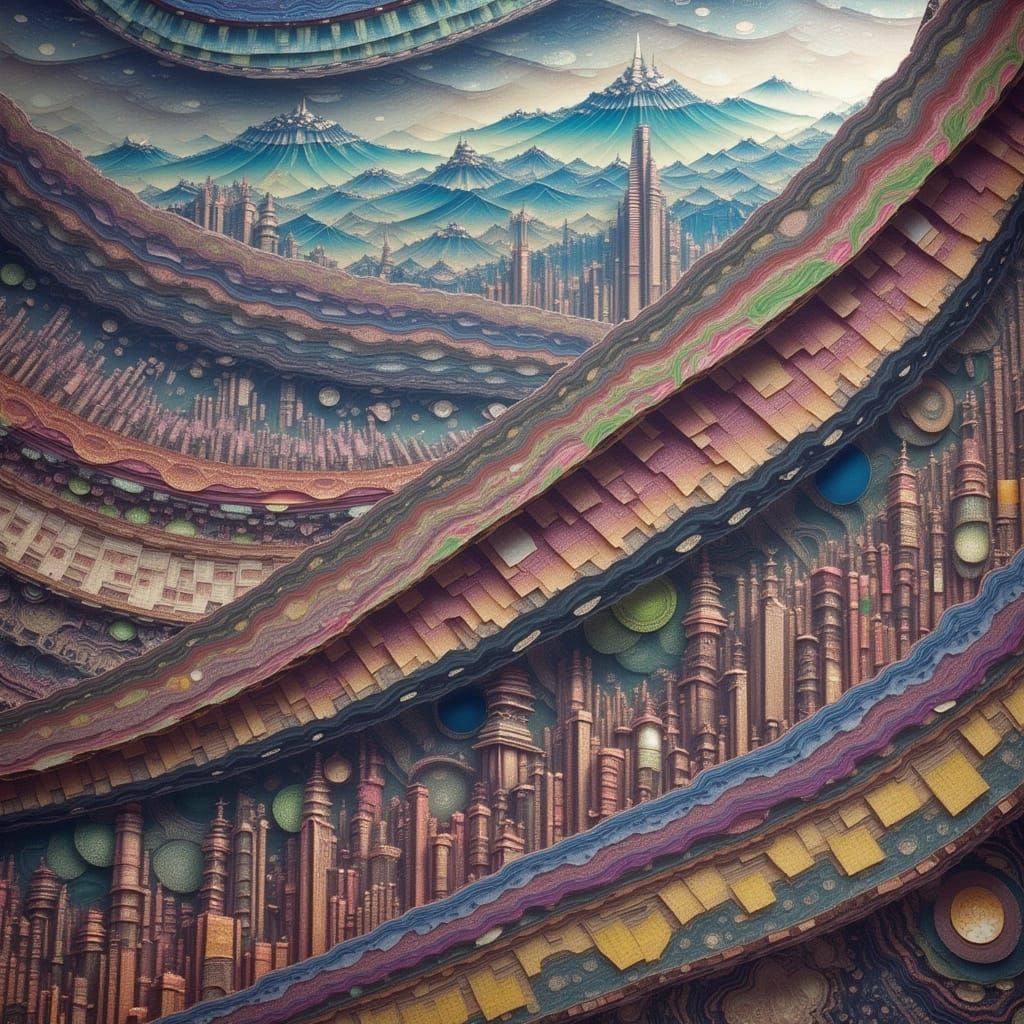 Bullet Train Journey Through Rocky Terrain