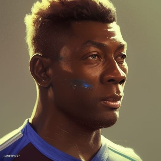 Pele Portrait: Hyperdetailed Digital Art
