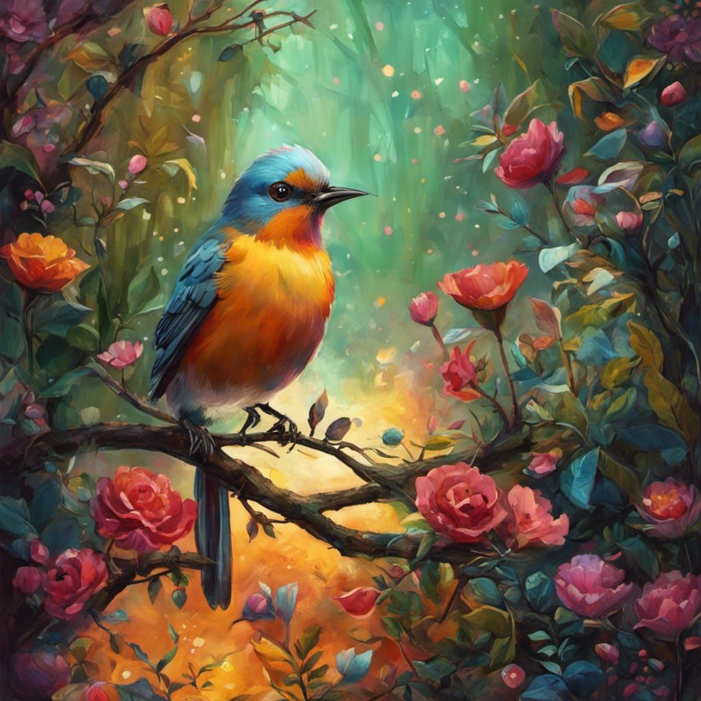 Enchanted Garden Bird in Unreal Engine 5