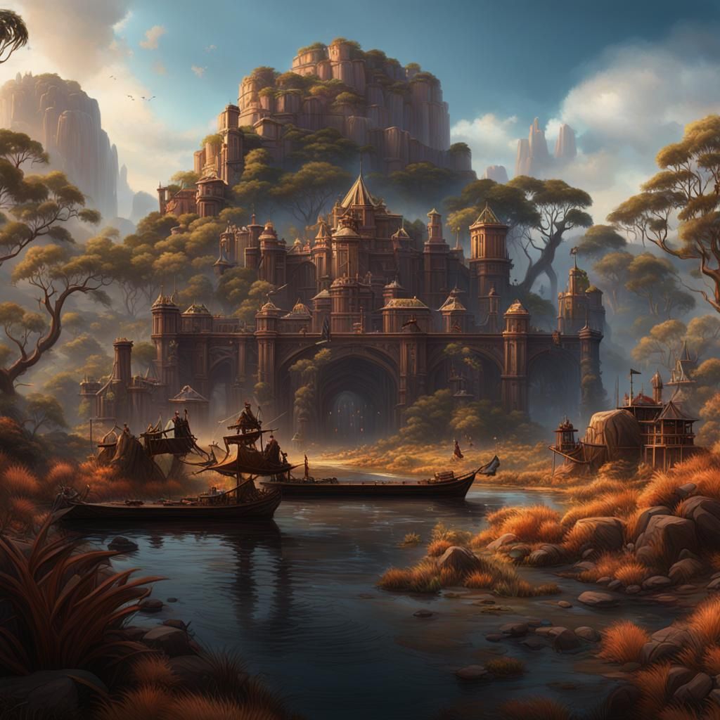 Fantastical Australian Landscape in Detailed Matte Painting