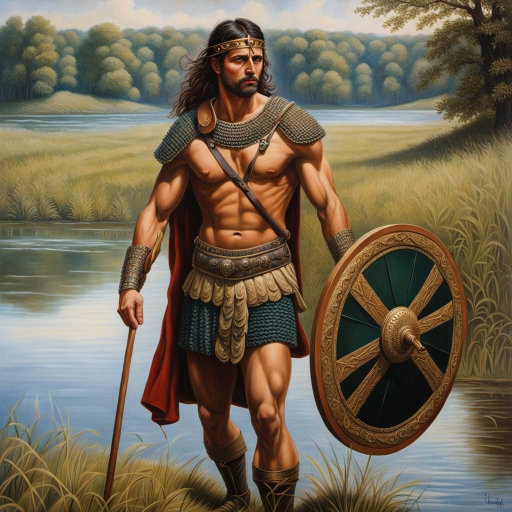 Visigoth Warrior in a Field