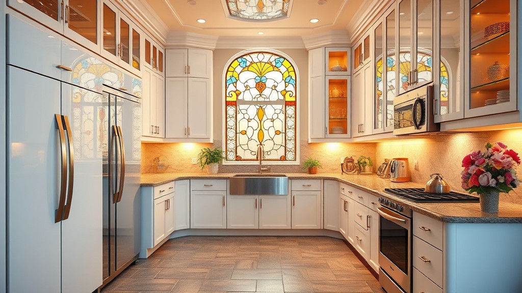 Luxurious Futuristic Kitchen in American Style