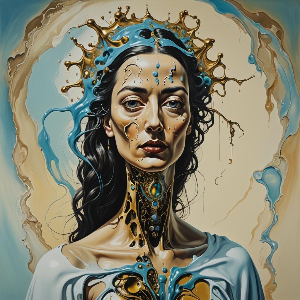Surreal Deity: Algorithm and Divinity in Oil