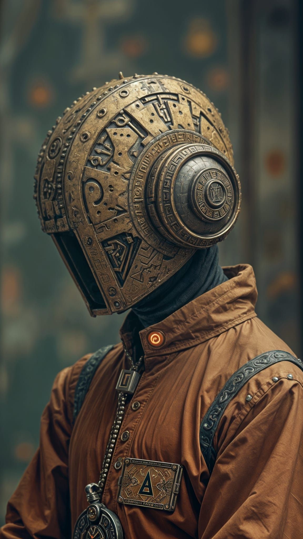 Cyberpunk Android Priest Controls Minds in Temple