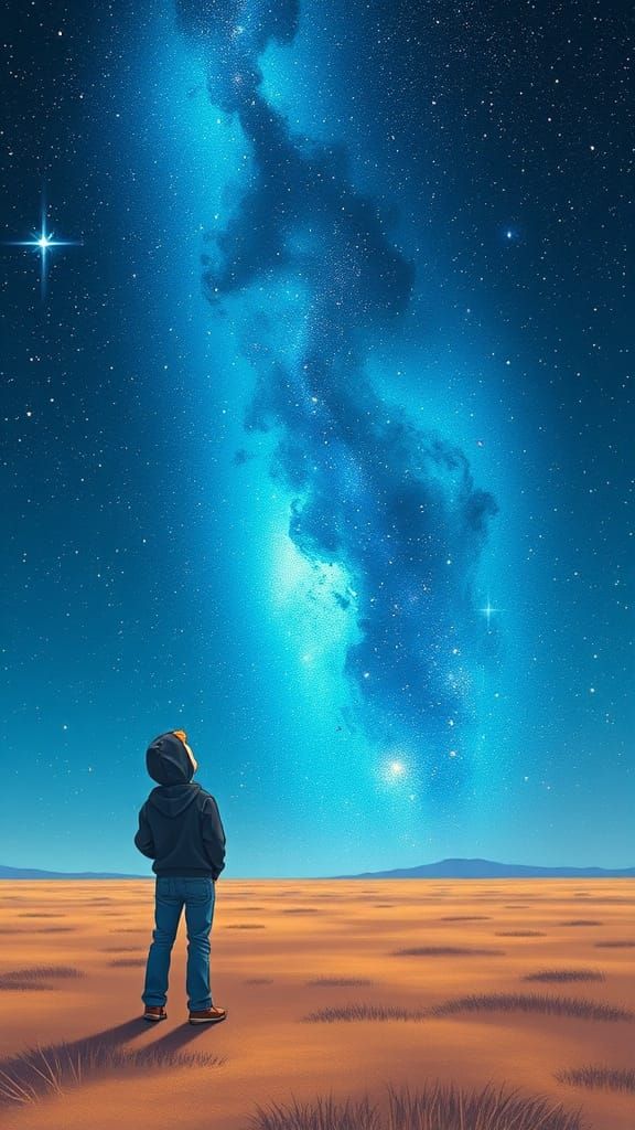 Gazing Up at a Vibrant Cosmic Event