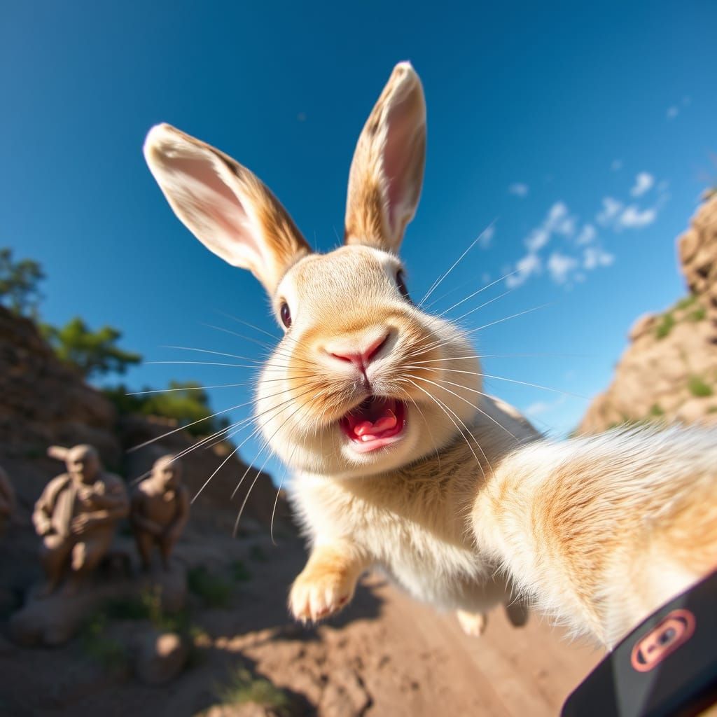 Silly Rabbit's Dangerous Selfie Adventure