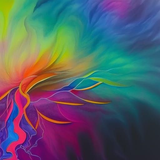 Migraine Aura Visuals in Watercolor