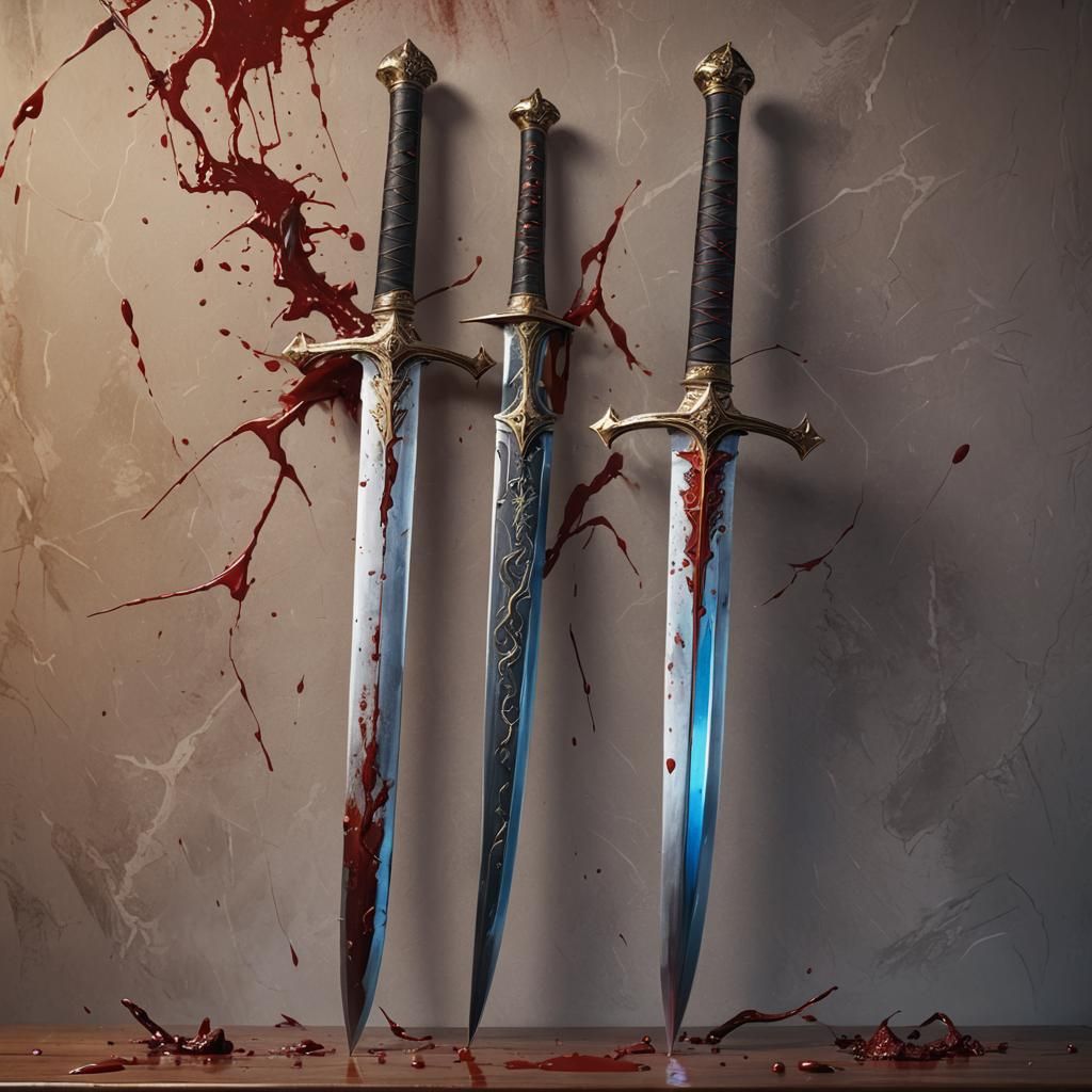Blood and Lightning Longswords Splash Art