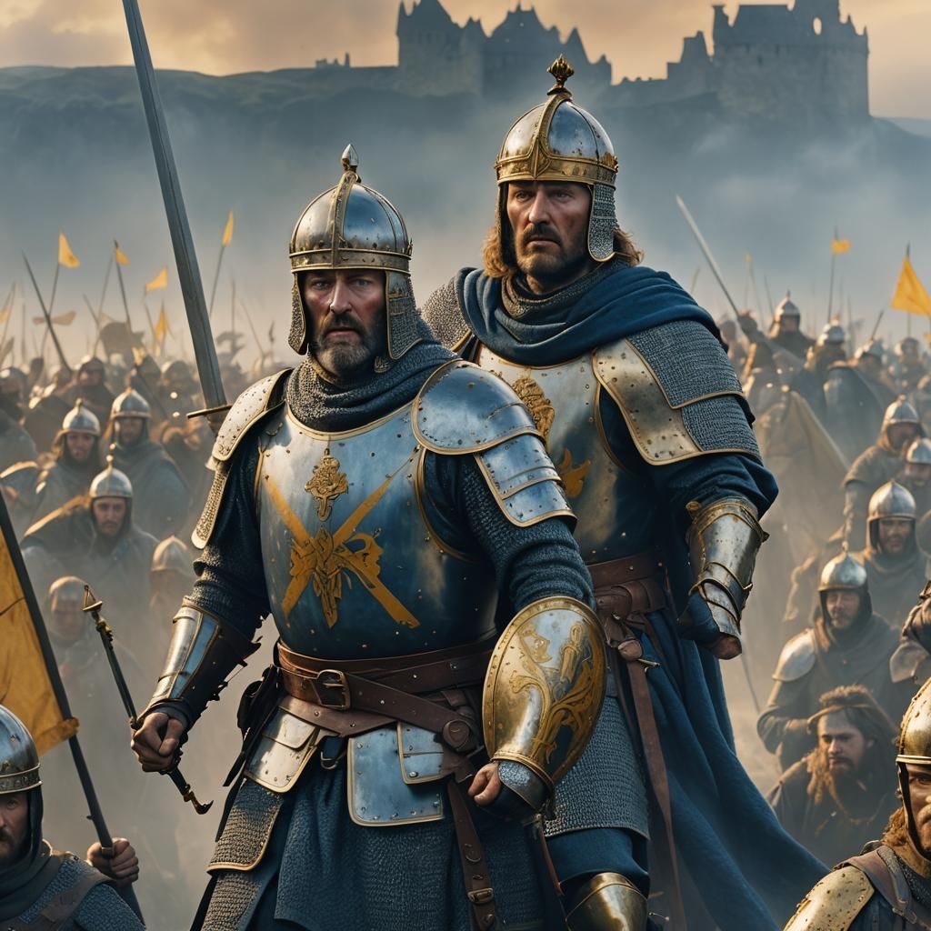 Robert the Bruce at Bannockburn: Matte Painting