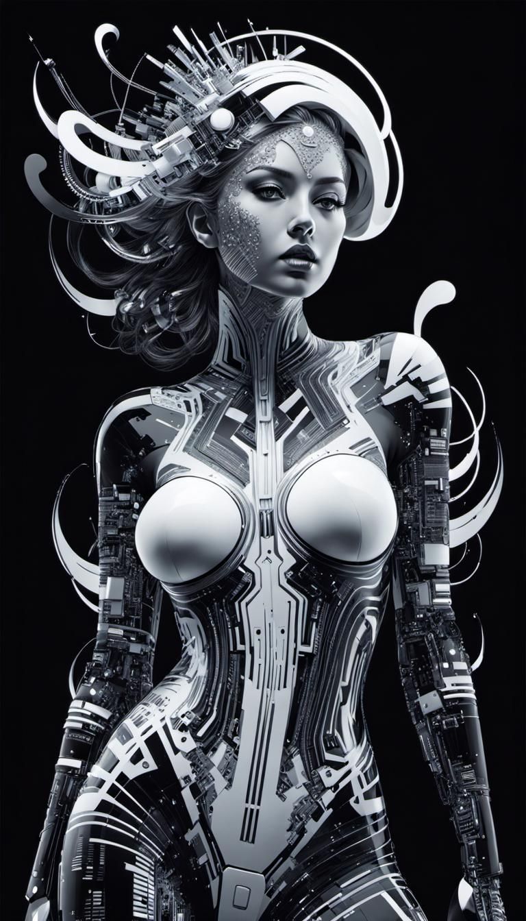 Glitched Art: Computer Science Personified in Black and Whit...