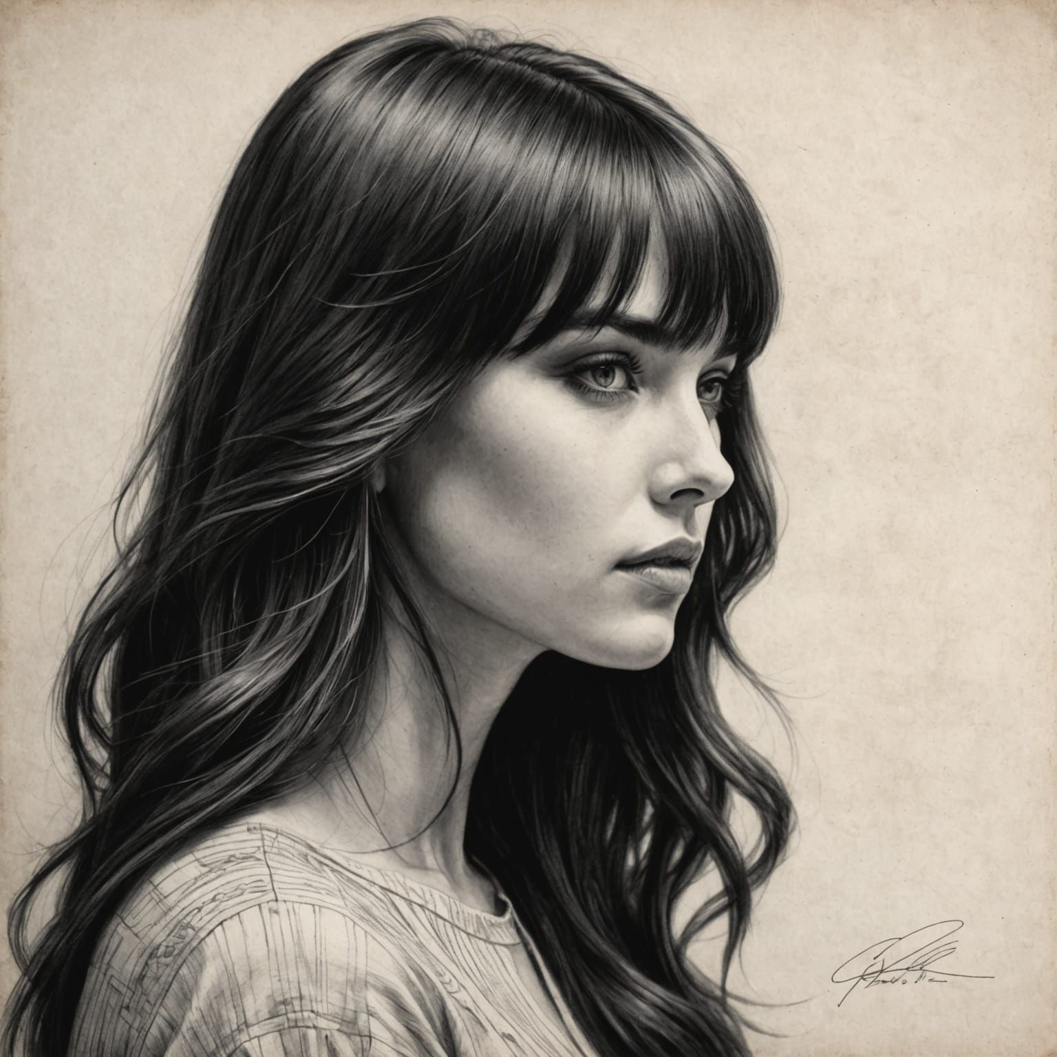 Timeless Monochrome Portrait of a Beautiful Woman