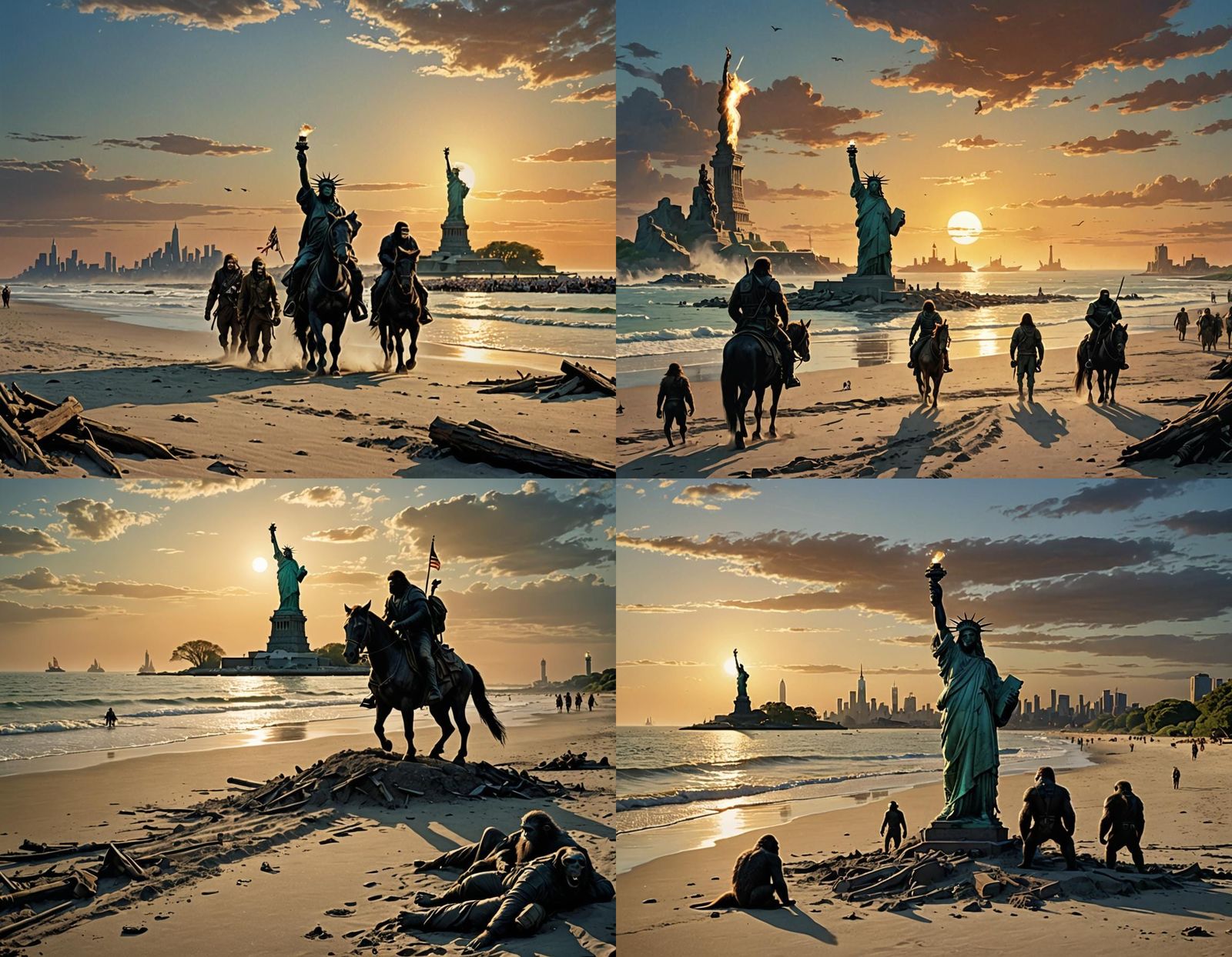 Planet of the Apes reboot, the Statue of Liberty is angry an...