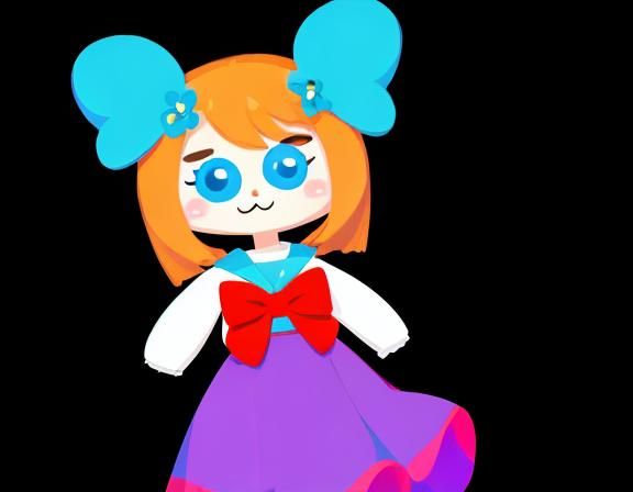 Cute European Girl Character Design