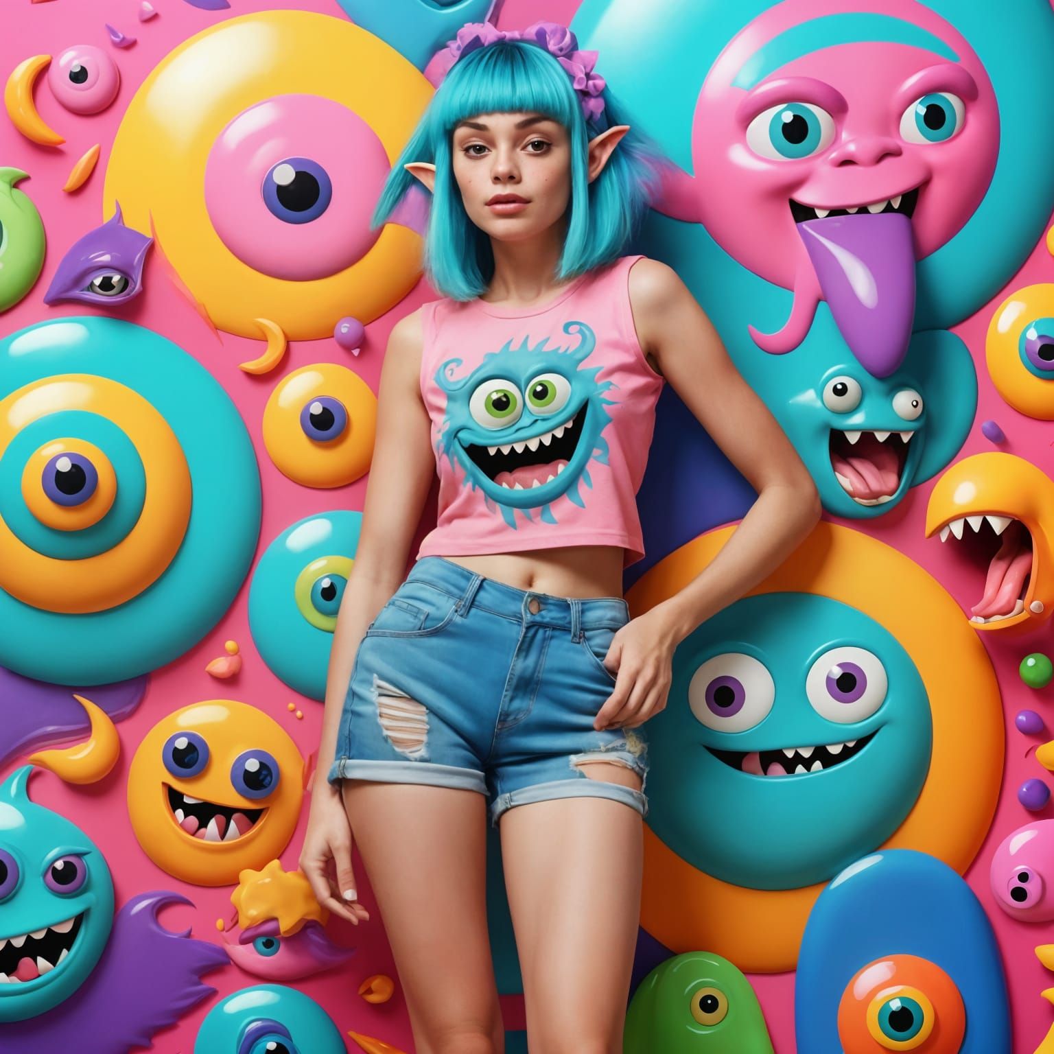 Cuteness Personified: Fusion Of Orc & Elf Females! 2