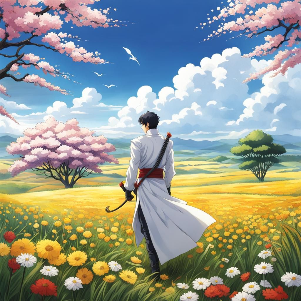 Anime Style: Storm Shadow Picking Flowers