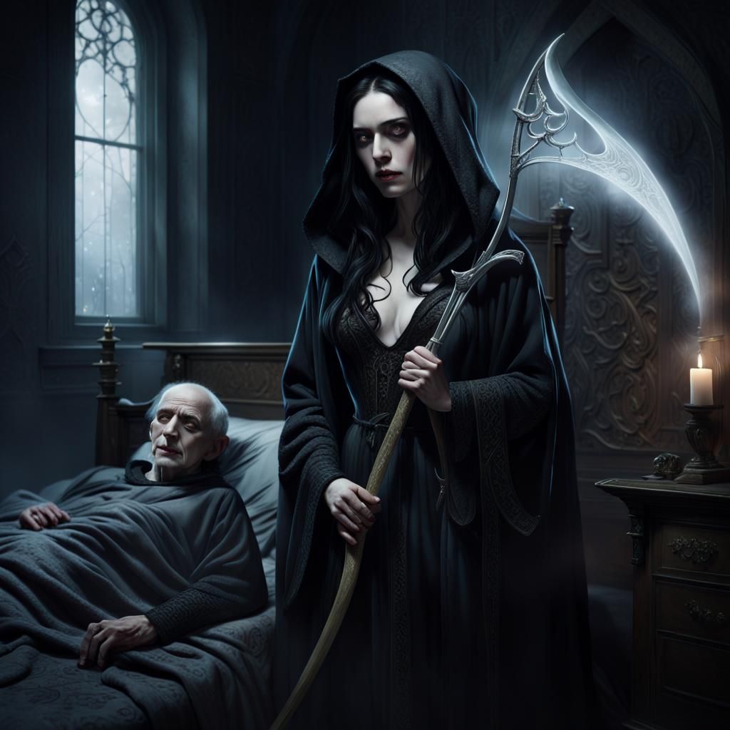 Death as Gothic Realism Digital Painting