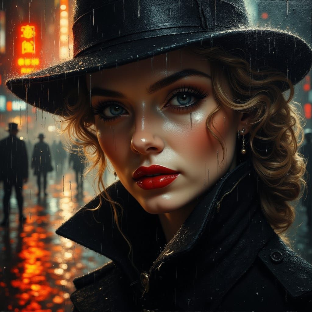 Beautiful femme-fatale