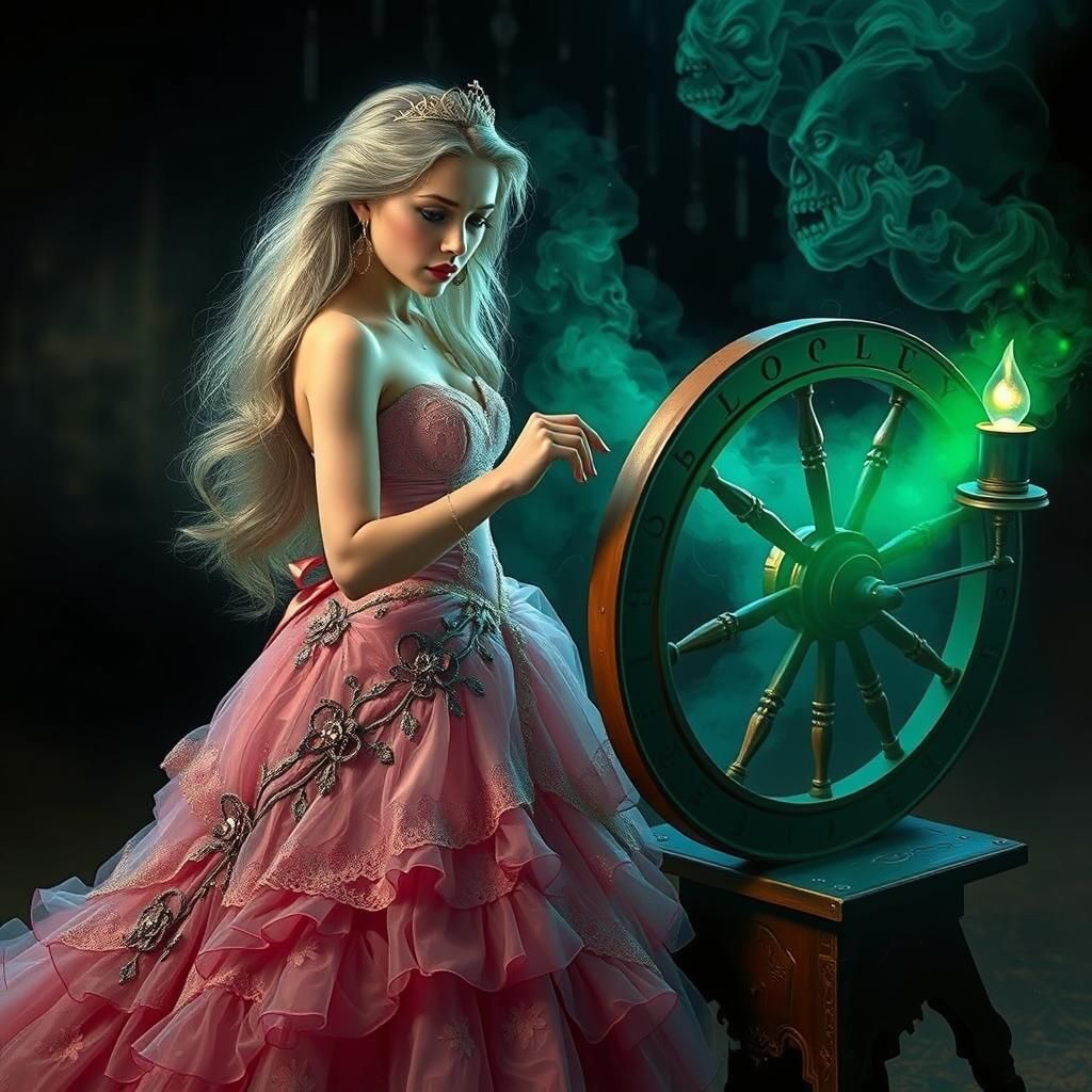 Princess Aurora and the Poison Spindle: Digital Art