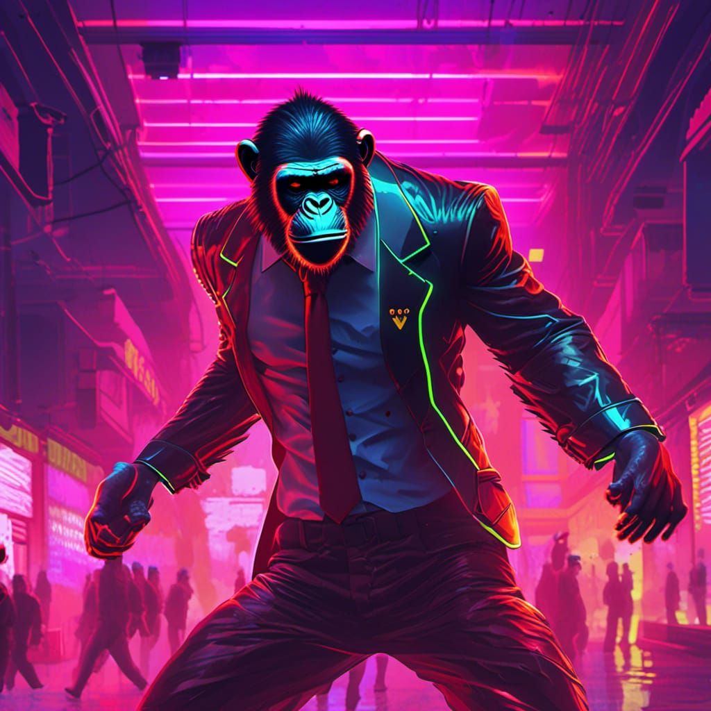 lora:Strong Expression
chimpanzee power