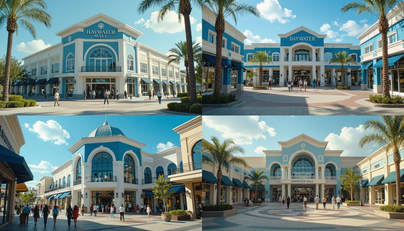 Baywater Mall Exterior on Sunny Midday