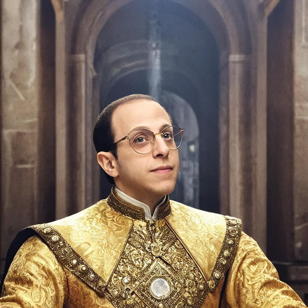 Golden Emperor in a Magnificent Palace