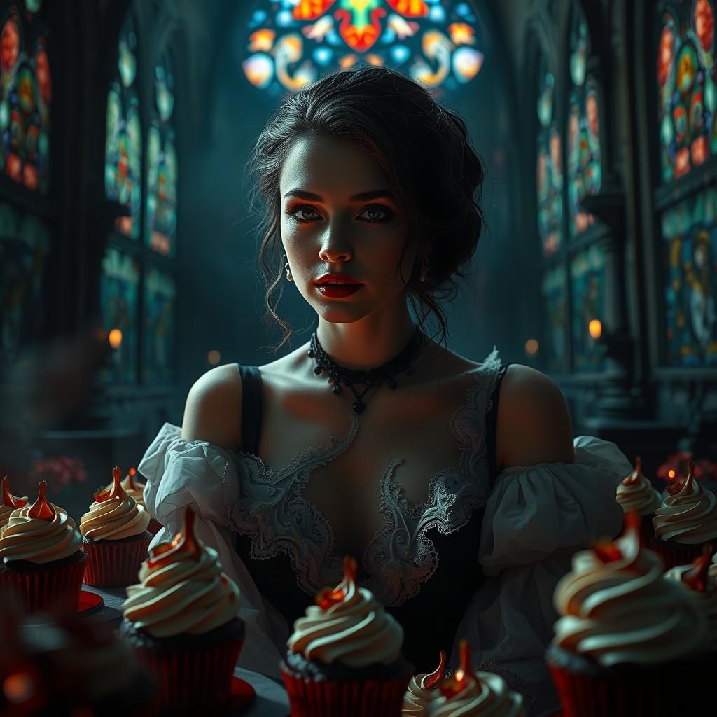 Poisonous Cupcakes: A Dark Fantasy Art Piece