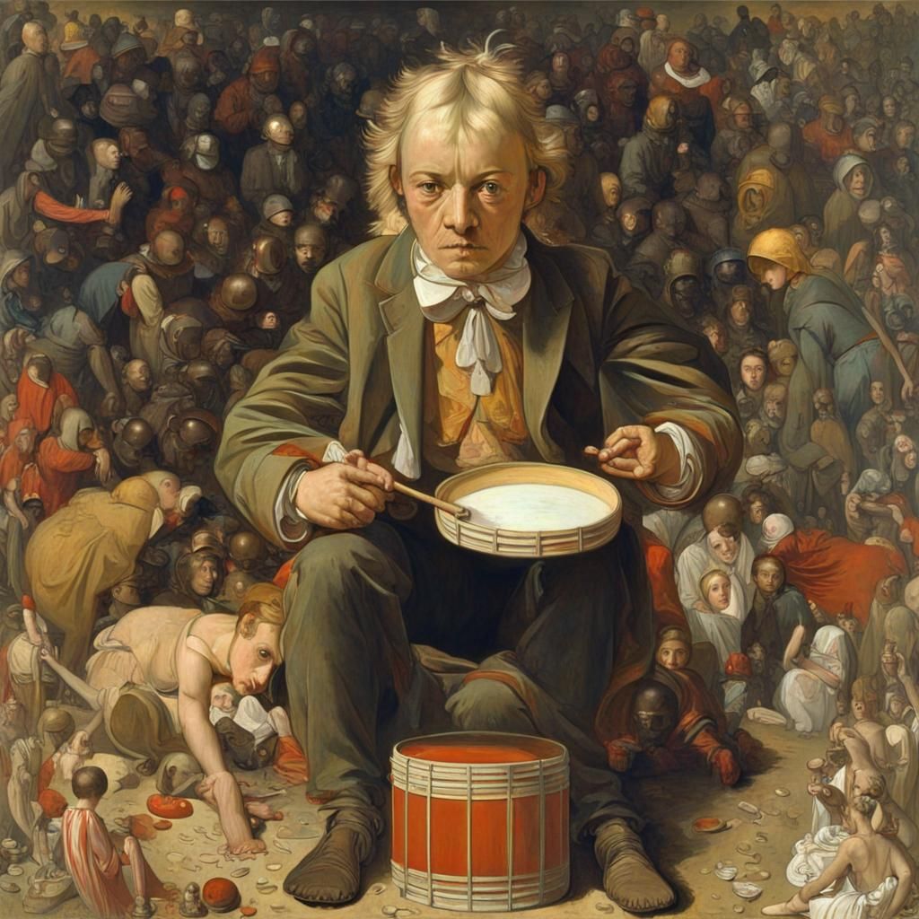 Boy with Drum: Expressive Art Inspired by Dadd