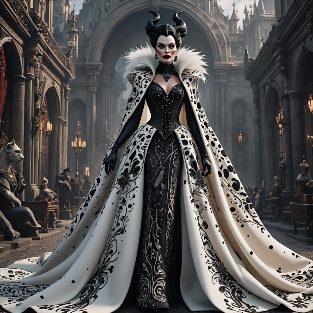 Villainous Haute Couture Dress: Fantasy Concept Art