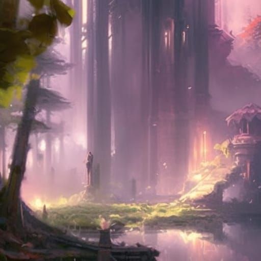 Secret of Mana Concept Art in Dark Fantasy Style