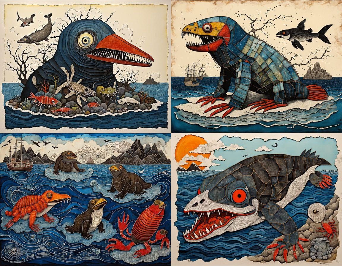 Surreal Japanese Marine Monster