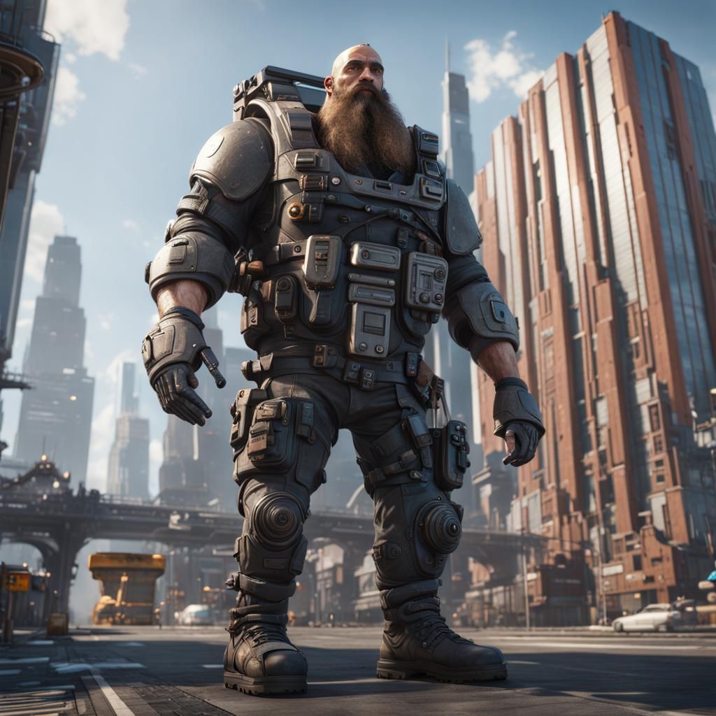 Science Fiction Giant in Hi-Tech City